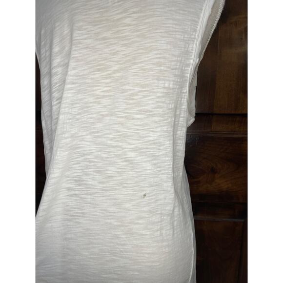 Current/Elliott Sleeveless White Distressed Oversized Summer Tank Size 2 (M) - Picture 6 of 8